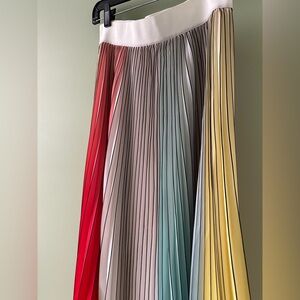 ALICE + OLIVA Colorful Pleated Skirt